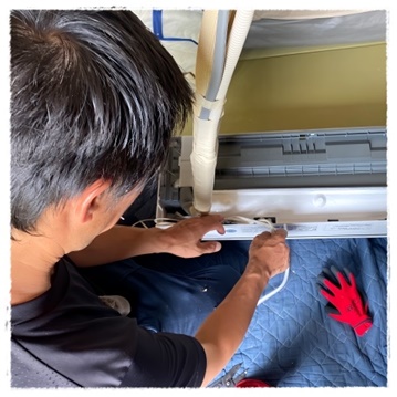 群馬県でエアコン工事